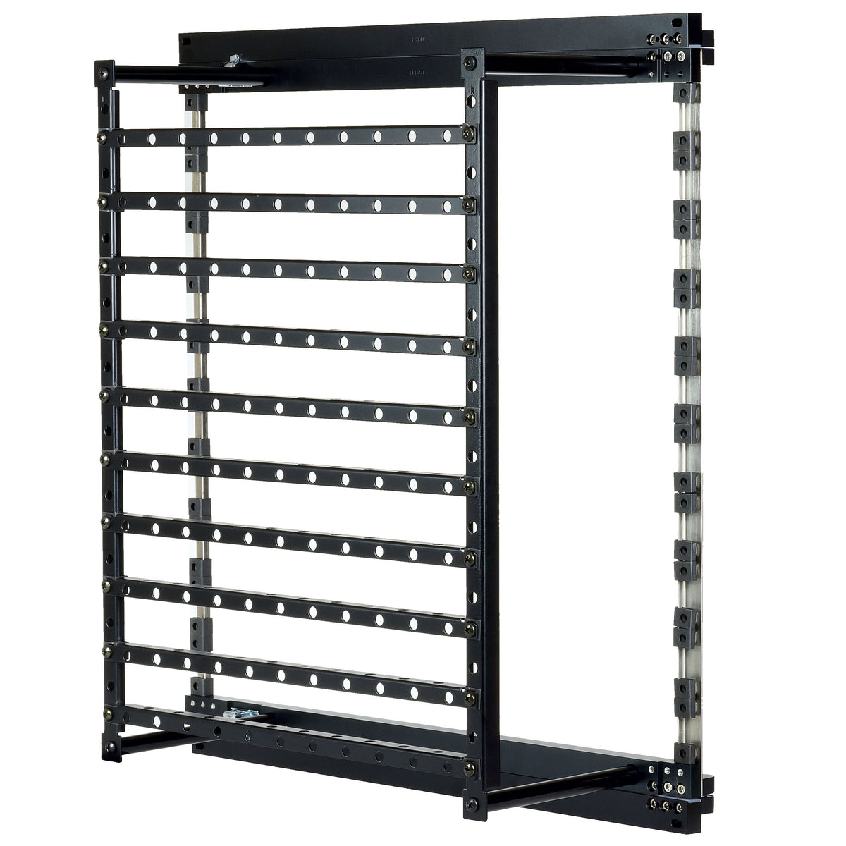 Patchbay Hinged Access Bulkhead Frame with Integrated Cable Management