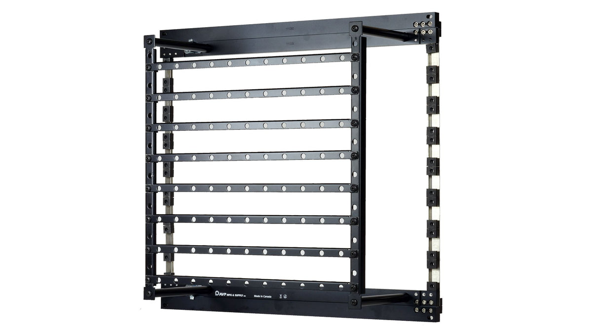 Patchbay Hinged Access Bulkhead Frame with Integrated Cable Management