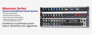 Maxxum Series Bulkhead Panel System for D-type Panel Mount Connectors
