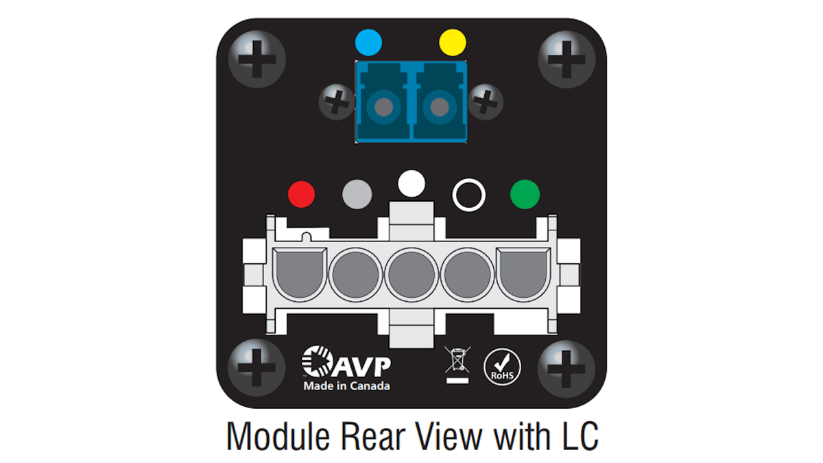 Genrad Avp Module SMPTE 304M-2003 Hybrid Electrical & Fiber-Optic Connector Break-Out Mo ...