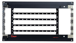 Patchbay Hinged Access Bulkhead Frame with Integrated Cable Management System, 4RU