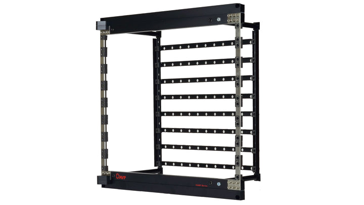 Patchbay Hinged Access Bulkhead Frame with Integrated Cable Management System, 8RU