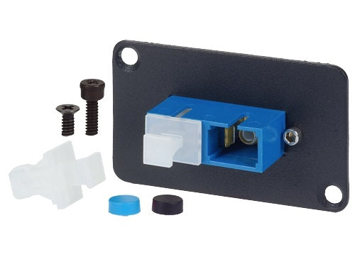 SC Singlemode Duplex Blue Adapter, Zirconia Sleeve