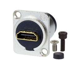 HDMI 1.3 Feedthru Adapter, Nickel Chassis