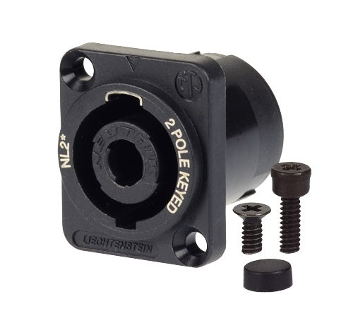 Neutrik NL2MP Speakon inbouwbus 2-polig Neutrik NL2MP Speakon inbouwbus 2-polig